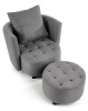 Фото Комплект Halmar Hampton (кресло для отдыха + подставка для ног) от производителя Halmar  в Саках по цене 48&nbsp;790 ₽