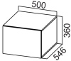 Фото Кухня Стайл шкаф навесной ШГ500г (36) от производителя  в Саках по цене 4&nbsp;700 ₽