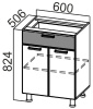 Фото Кухня Арабика стол-рабочий С600яс от производителя SV-мебель в Саках по цене 5&nbsp;330 ₽