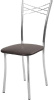Стул Грация Стандарт ( Обивка стула:кожзам , хром, 030 коричневый (Кристалл) )